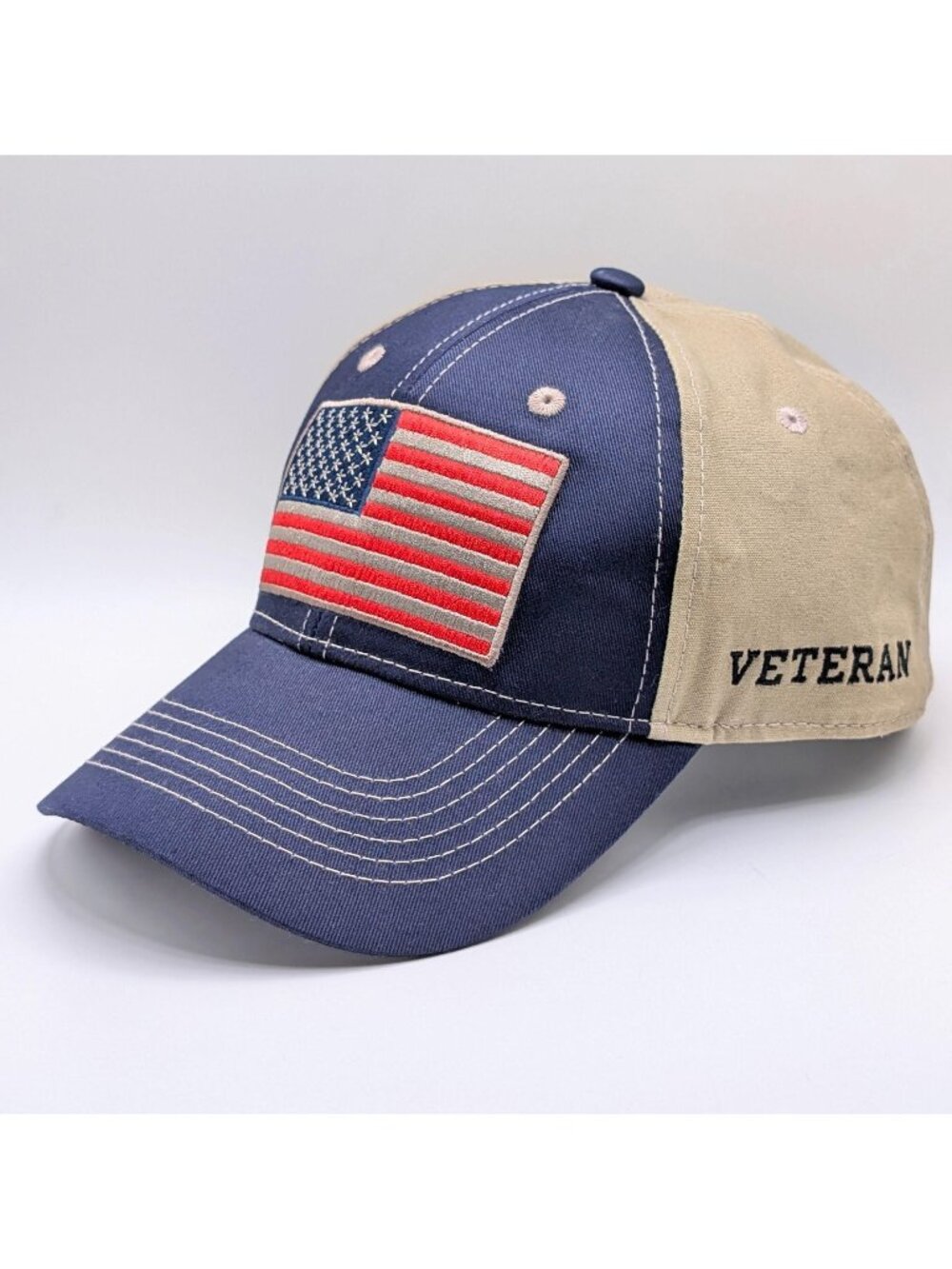Ducks Unlimited Veteran Hat Cap Adult Adjustable Strap Back USA American Flag